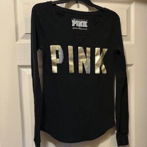 Victoria's Secret PINK Black Thermal Top